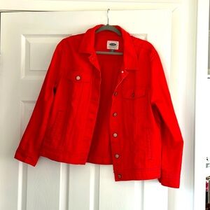 Xl coral Jean jacket